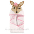 Baby bamboo hooded towel high quality perfect for baby gentle and sensitive skin--Animal face